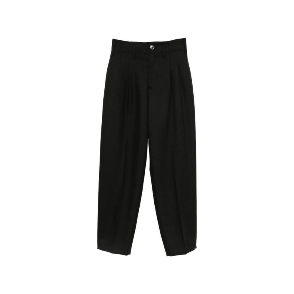 Ami Paris Black Trousers - Regular & Straight-Leg Trousers Men
